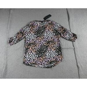 Veronica Beard Waldorf Leopard Print T- Shirt